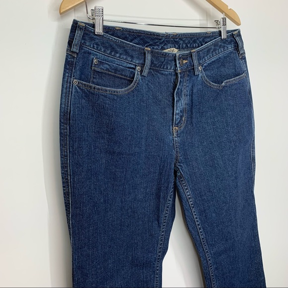 Duluth Trading Co Women’s Flex Boot Cut Jeans Medium Dark Wash New Nwt Size 12 - Picture 3 of 16